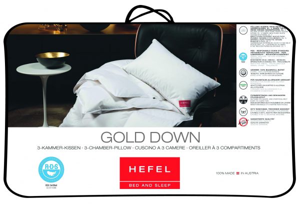 HEFEL Premium Gold Down Kissen