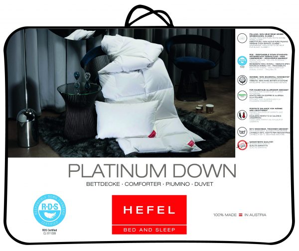 HEFEL Premium Platinum Down Bettdecke